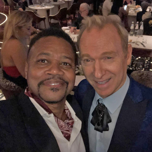Wim Hoste and Cuba Gooding Jr.